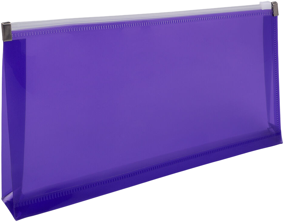 Purple #10 Business Plastic Envelopes (4 1/8 x 9 1/2) with Zip Closure
