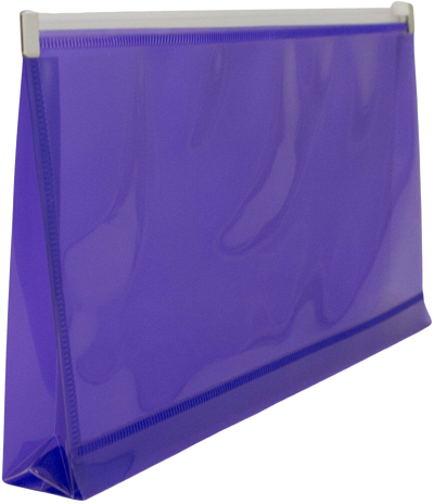 Purple #10 Business Plastic Envelopes (4 1/8 x 9 1/2) with Zip Closure