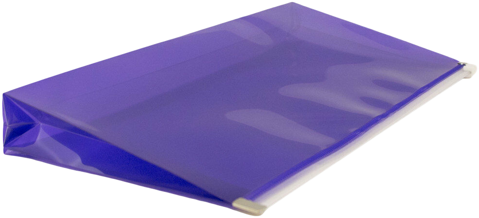 Purple #10 Business Plastic Envelopes (4 1/8 x 9 1/2) with Zip Closure