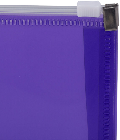 Purple #10 Business Plastic Envelopes (4 1/8 x 9 1/2) with Zip Closure