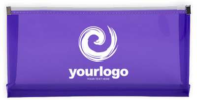 Purple #10 Business Plastic Envelopes (4 1/8 x 9 1/2) with Zip Closure
