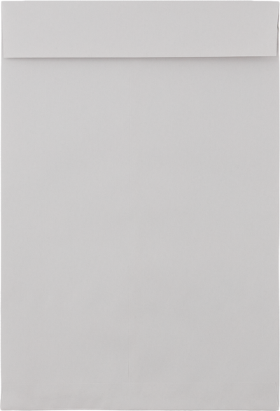 Gray Kraft 28lb 12 1/2 x 18 1/2 Open End Envelopes w/Peel & Seal