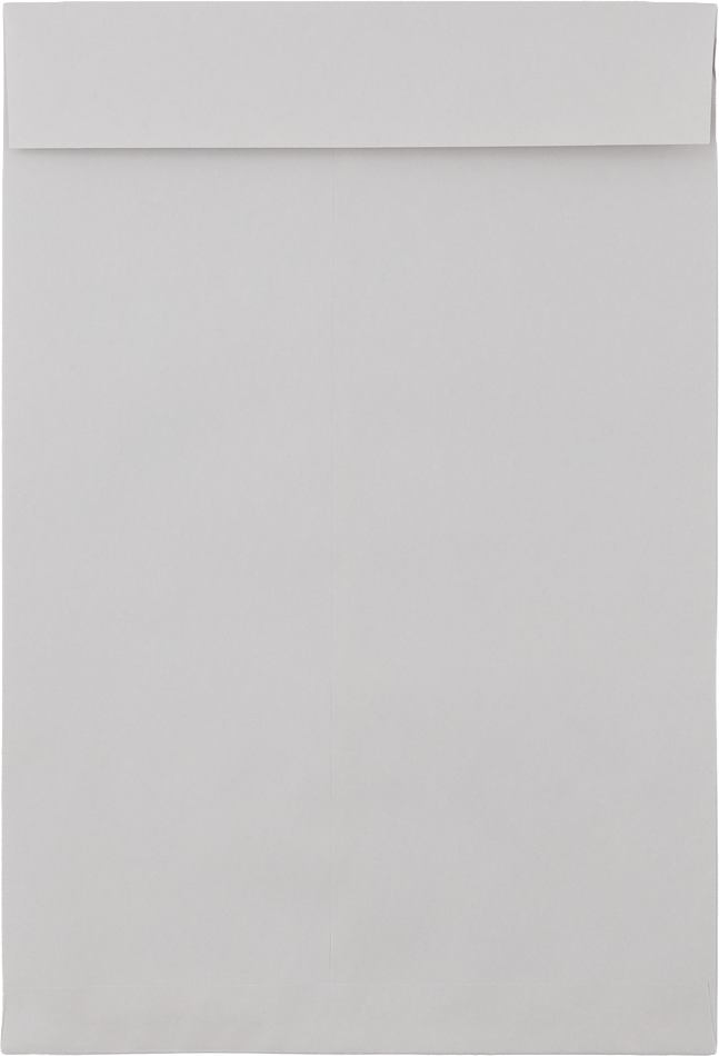 Gray Kraft 28lb 12 1/2 x 18 1/2 Open End Envelopes w/Peel & Seal