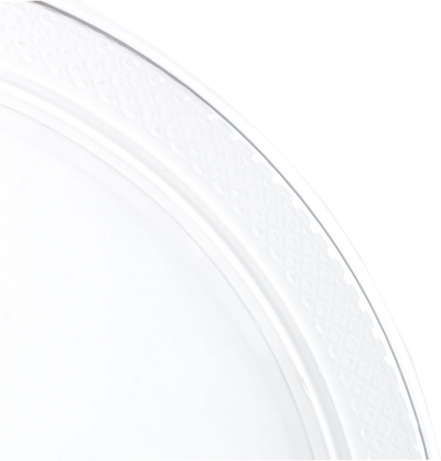 Clear Medium Plastic Plates (9 Inch) - 20 Pack