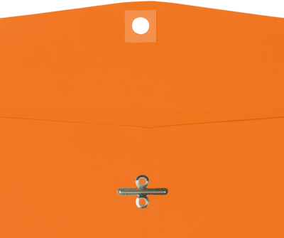 Mandarin Orange 24lb 9 x 12 Open End Envelopes with Clasp