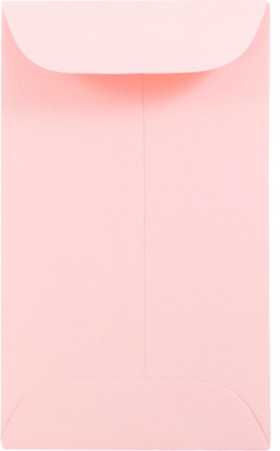 Baby Candy Pink 32lb #3 Coin Envelopes (2 1/2 x 4 1/4)