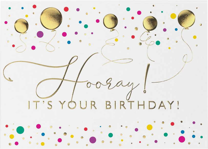 Hooray Its Your Birthday Cards - 25 Pack