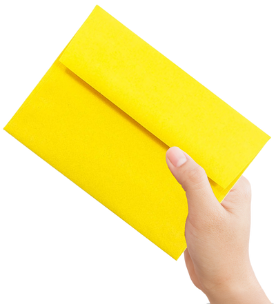 Yellow 24lb A6 Invitation Envelopes (4 3/4 x 6 1/2)