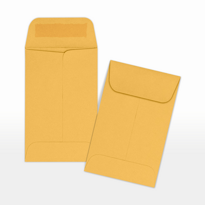 Brown Kraft 24lb #1 Coin Envelopes (2 1/4 x 3 1/2)