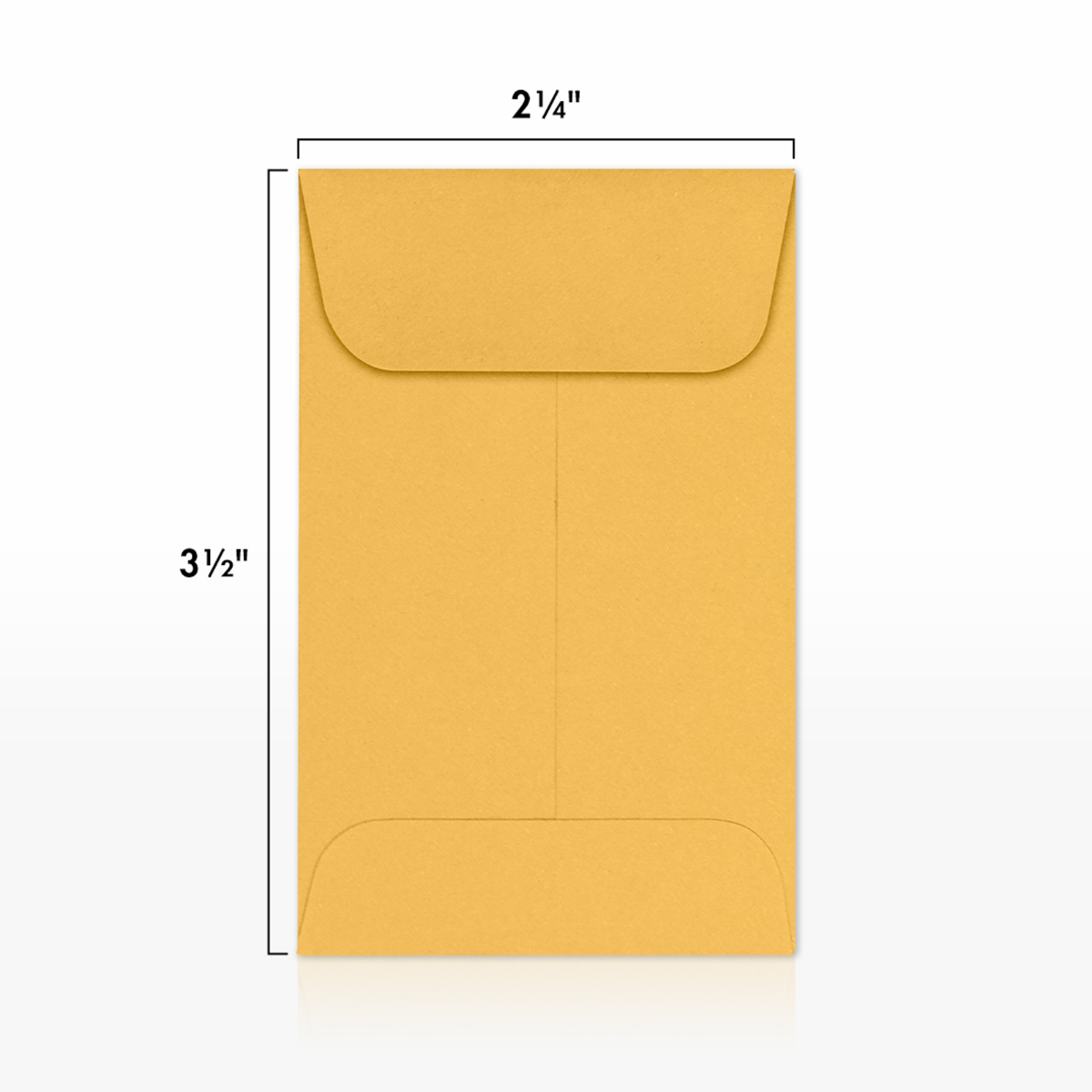 Brown Kraft 24lb #1 Coin Envelopes (2 1/4 x 3 1/2)