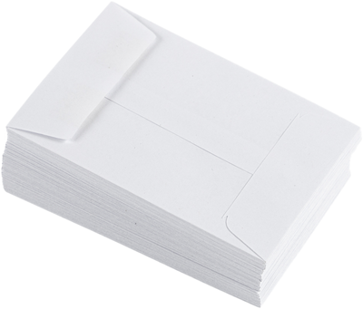 White 24lb #4 Coin Envelopes (3 x 4 1/2)