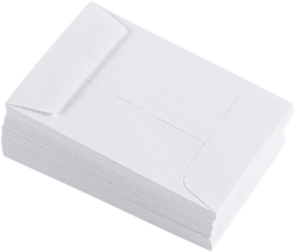 White 24lb #4 Coin Envelopes (3 x 4 1/2)