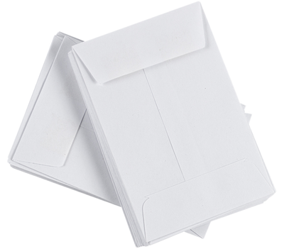 White 24lb #4 Coin Envelopes (3 x 4 1/2)
