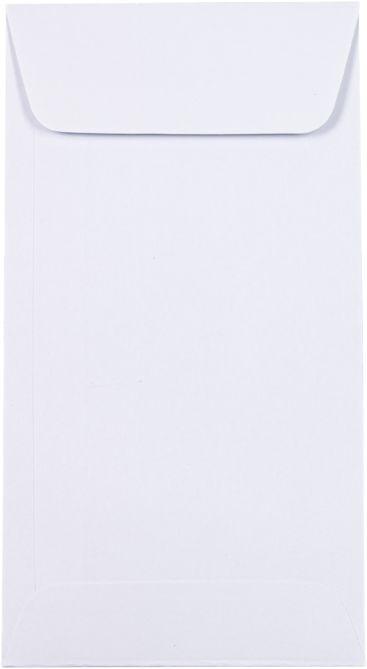 White 28lb #7 Coin Envelopes (3 1/2 x 6 1/2)