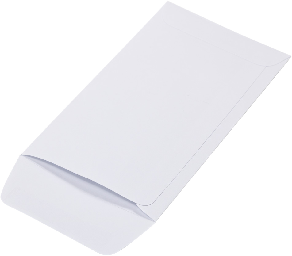 White 28lb #7 Coin Envelopes (3 1/2 x 6 1/2)