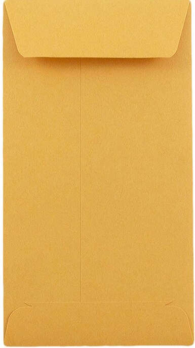 Brown Kraft 28lb #7 Coin Envelopes (3 1/2 x 6 1/2)