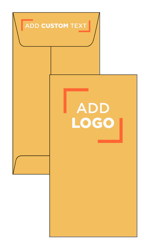 Brown Kraft 28lb #7 Coin Envelopes (3 1/2 x 6 1/2)