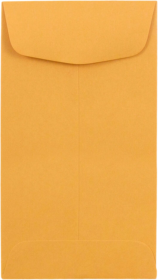 Brown Kraft 28lb #6 Coin Envelopes (3 3/8 x 6)