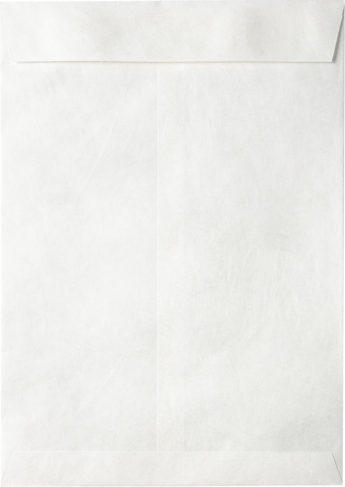 White Tyvek 14lb 7 1/2 x 10 1/2 Open End Envelopes with Peel & Seal