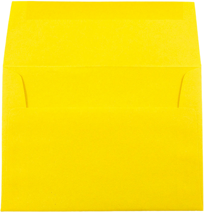 Yellow 24lb A7 Invitation Envelopes (5 1/4 x 7 1/4)