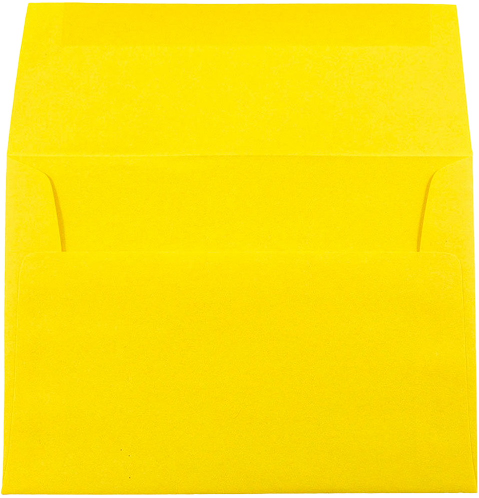 Yellow 24lb A7 Invitation Envelopes (5 1/4 x 7 1/4)