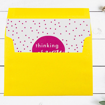 Yellow 24lb A7 Invitation Envelopes (5 1/4 x 7 1/4)