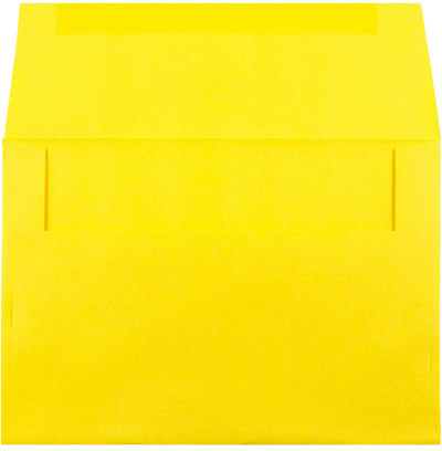 Yellow 24lb A8 Invitation Envelopes (5 1/2 x 8 1/8)
