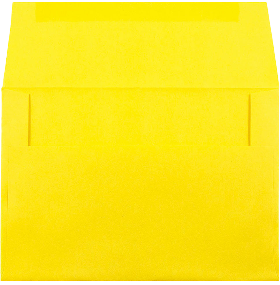 Yellow 24lb A8 Invitation Envelopes (5 1/2 x 8 1/8)