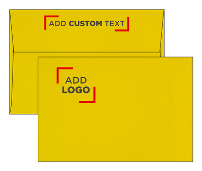 Yellow 24lb A8 Invitation Envelopes (5 1/2 x 8 1/8)