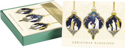 Nativity Tableau Christmas Cards - 16 Pack