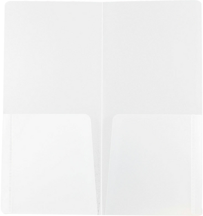 Clear 4 1/4 x 9 1/8 Mini Plastic Heavy Duty Folders