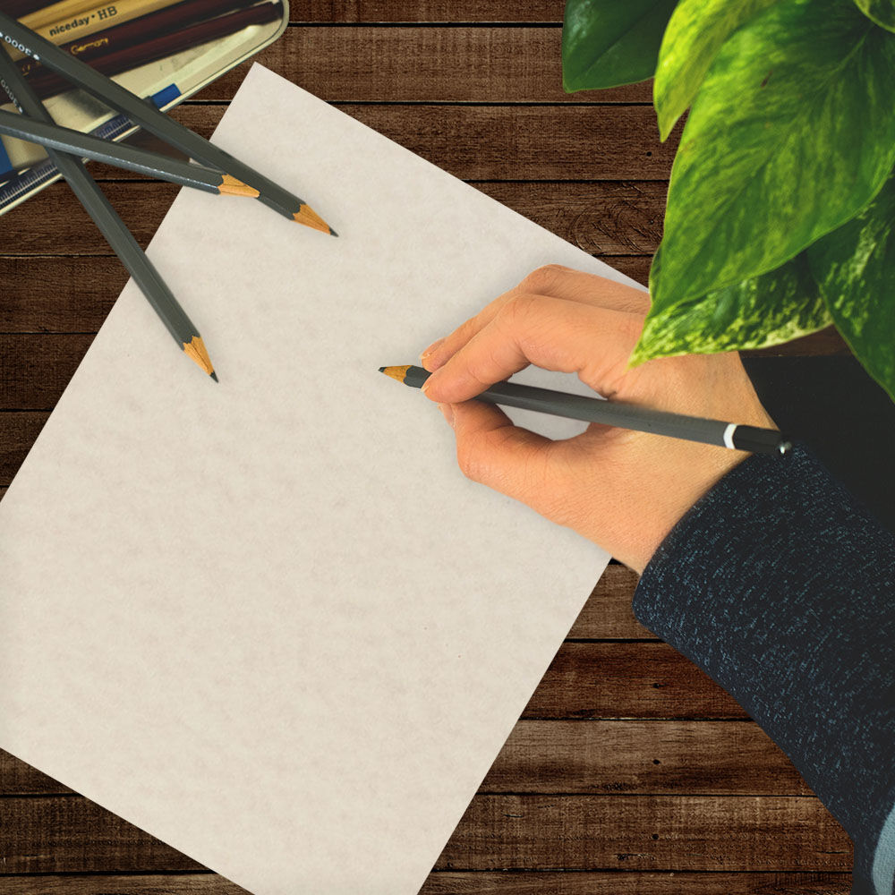 Pewter Parchment 65lb 8 1/2 x 11 Cardstock