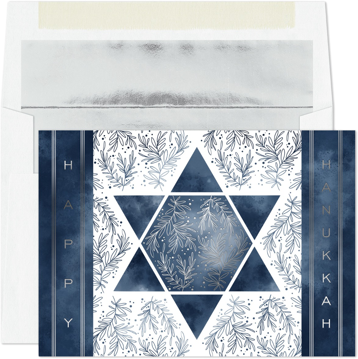 Happy Hanukkah Holiday Cards - 16 Pack