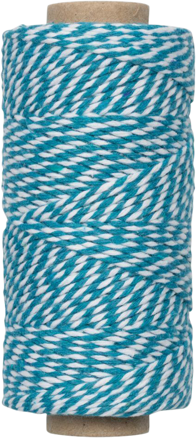 Blue and White 100 Yards Bakers Twine Ribbon