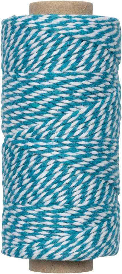 Blue and White 100 Yards Bakers Twine Ribbon