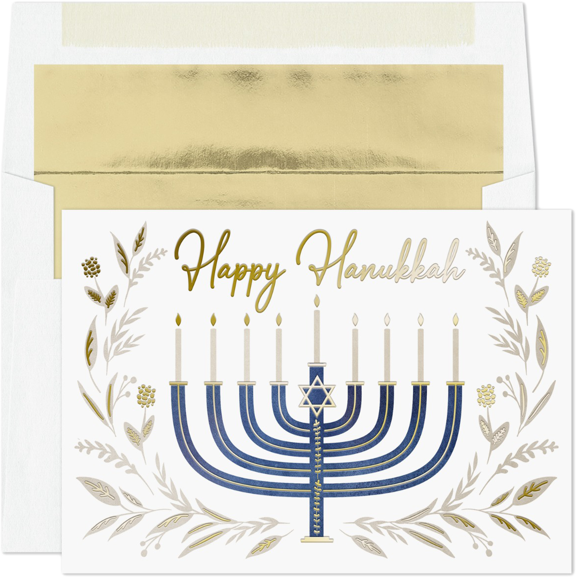 Menorah Hanukkah Cards