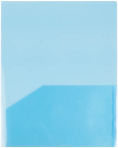 Blue 9 x 12 Plastic Regular Weight Folders