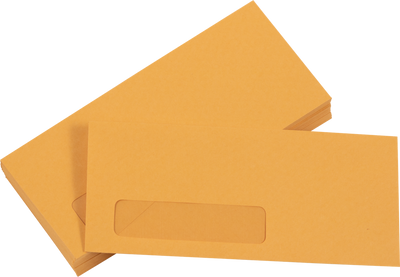 Brown Kraft 24lb #10 Window Envelopes (4 1/8 x 9 1/2)