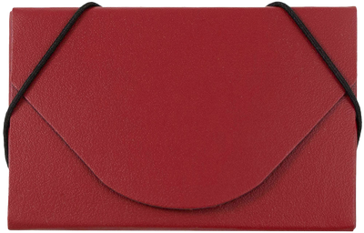 Matte Red Chipboard Business Card Case - 20 Card Capacity
