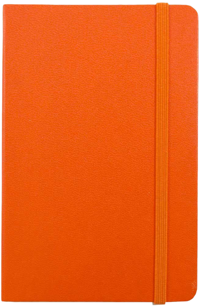 Sunburst Orange Large 5 7/8 x 8 1/2 Notebooks (70 Dotted Pages)