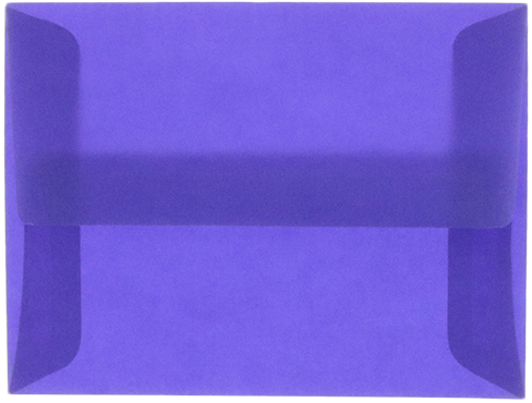 Primary Blue Translucent 30lb A2 Invitation Envelopes (4 3/8 x 5 3/4)