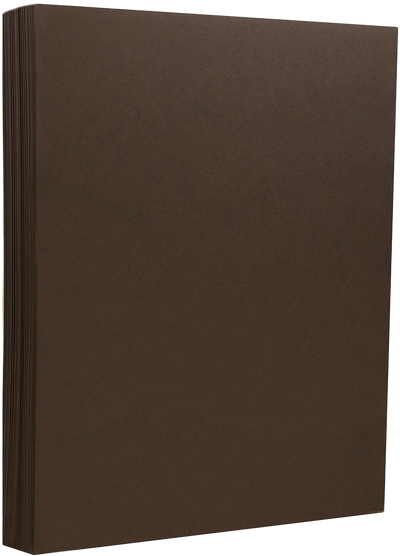 Chocolate Brown 130lb 8 1/2 x 11 Cardstock
