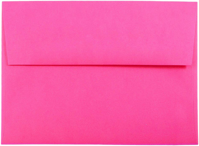 Fuchsia Pink Magenta 32lb A7 Invitation Envelopes (5 1/4 x 7 1/4)