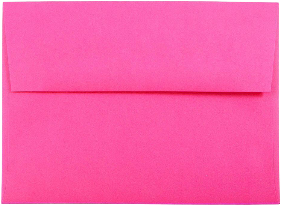 Fuchsia Pink Magenta 32lb A7 Invitation Envelopes (5 1/4 x 7 1/4)
