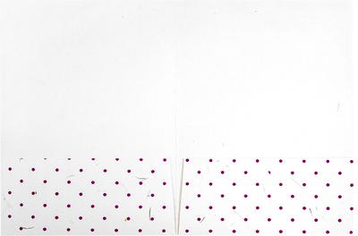 White with Burgundy Dots 9 x 12 Handmade Folders