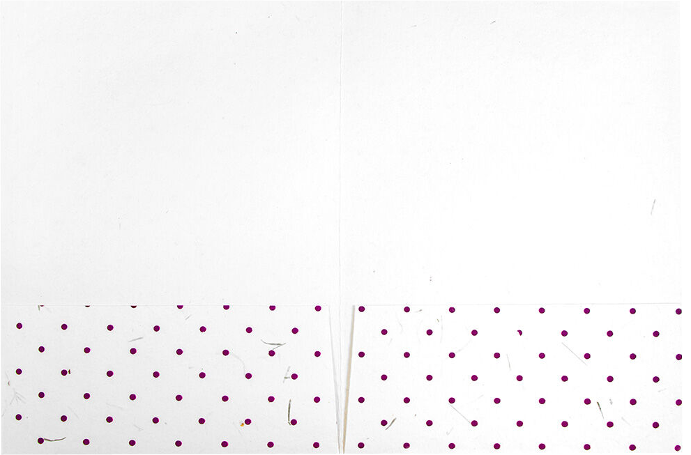 White with Burgundy Dots 9 x 12 Handmade Folders