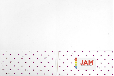 White with Burgundy Dots 9 x 12 Handmade Folders