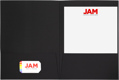 Black Linen 9 x 12 Folders