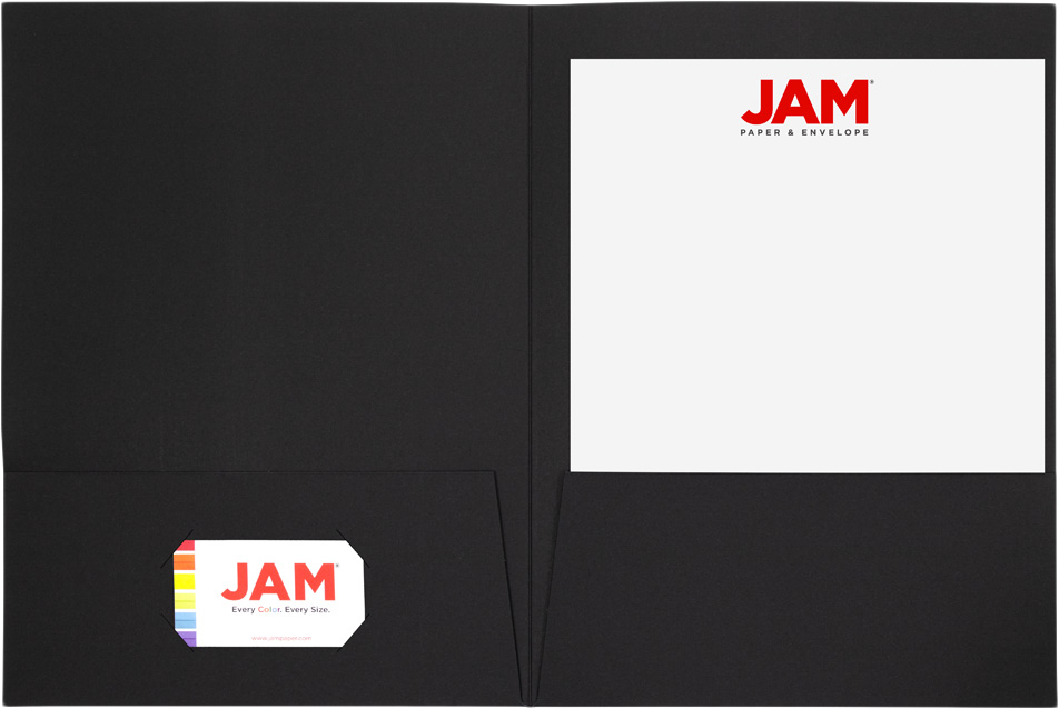 Black Linen 9 x 12 Folders