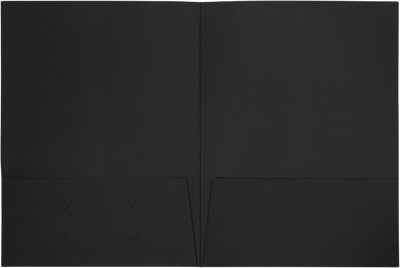 Black Linen 9 x 12 Folders